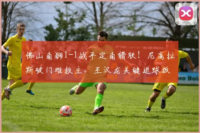 佛山南狮1-1战平定南赣联！尼高拉斯破门难救主，王汉龙关键进球扳平比分